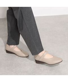 Atelier / アトリエ フラットシューズ | 【3E】Vカットストラップシューズ