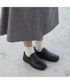 Atelier / アトリエ フラットシューズ | 【4E】スクエアトゥスリッポン