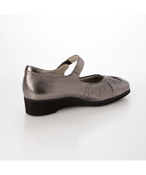 Atelier / アトリエ フラットシューズ | 【3E】ドレープデザインストラップパンプス | 詳細2