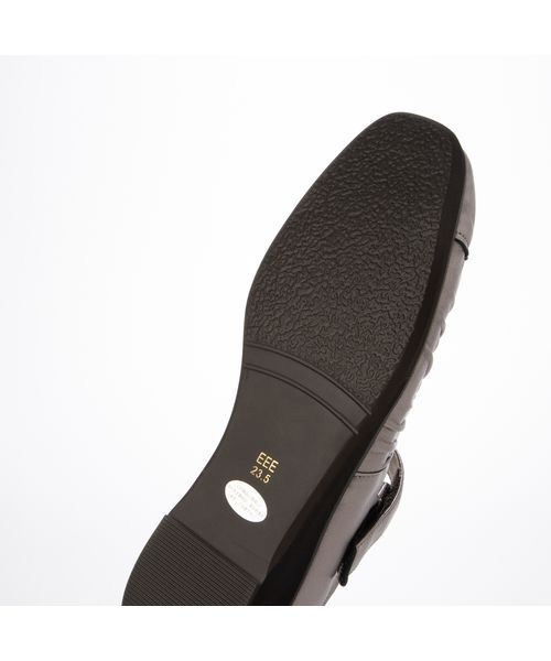 Atelier / アトリエ フラットシューズ | 【3E】ドレープデザインストラップパンプス | 詳細4