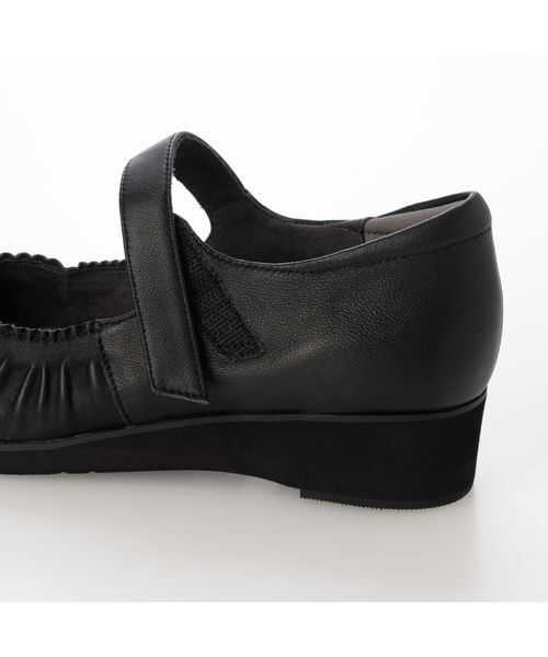 Atelier / アトリエ フラットシューズ | 【3E】ドレープデザインストラップパンプス | 詳細10