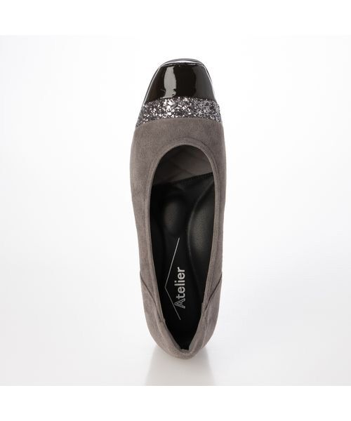 Atelier / アトリエ フラットシューズ | 【3E】グリッターデザインパンプス | 詳細9