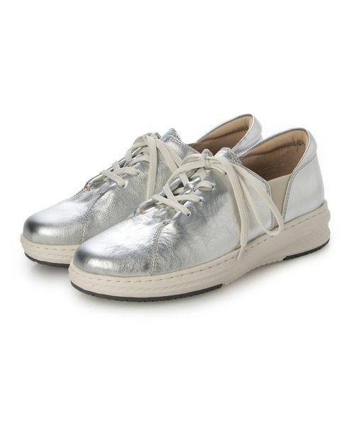 Atelier / アトリエ レインシューズ | 【3E】【レイン対応】レザースニーカー（シルバー）