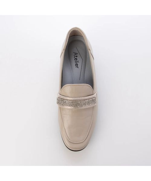 Atelier / アトリエ フラットシューズ | 【3E】ビジュー付きローファー | 詳細8