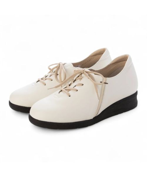 Atelier / アトリエ フラットシューズ | 【3E】ミドルカットスニーカー（ホワイト）