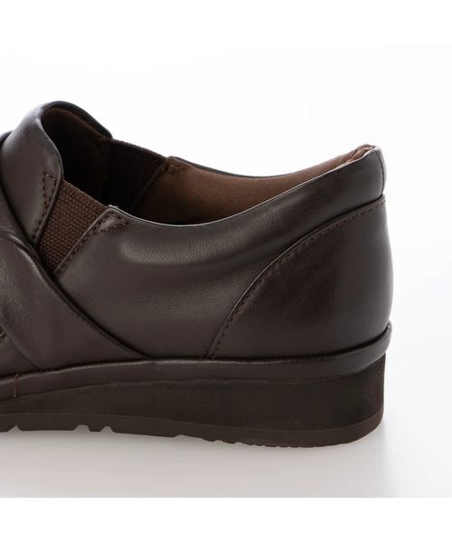 Atelier / アトリエ フラットシューズ | 【3E】スクエアトゥドレープスリッポン  | 詳細5