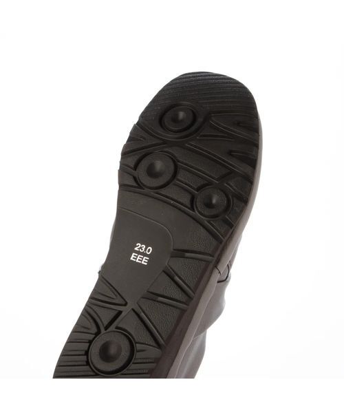 Atelier / アトリエ フラットシューズ | 【3E】スクエアトゥドレープスリッポン  | 詳細14