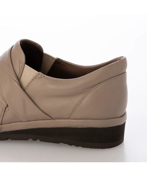 Atelier / アトリエ フラットシューズ | 【3E】スクエアトゥドレープスリッポン  | 詳細20