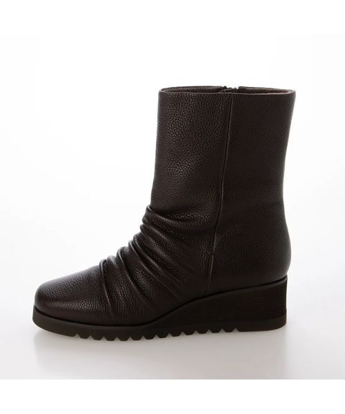 Atelier / アトリエ ブーツ（ショート丈） | 【3E】ギャザーデザインショートブーツ | 詳細1