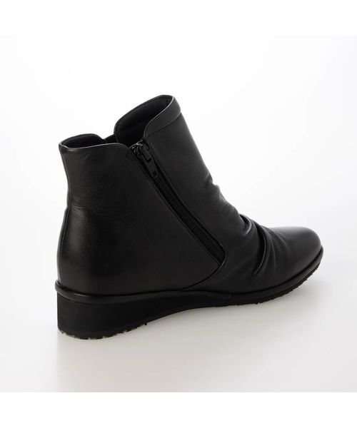 Atelier / アトリエ ブーツ（ショート丈） | 【3E】晴雨兼用ギャザーデザインショートブーツ | 詳細7