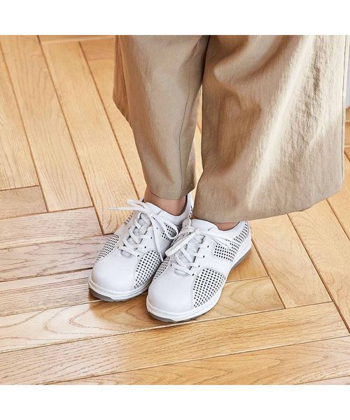 Atelier / アトリエ スニーカー | 【4E】パンチングレザースニーカー | 詳細13