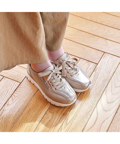 Atelier / アトリエ スニーカー | 【3E】ファスナー付き厚底スニーカー | 詳細12