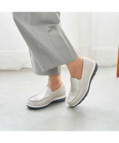 Atelier / アトリエ フラットシューズ | 【軽量】【3E】厚底モカシンシューズ