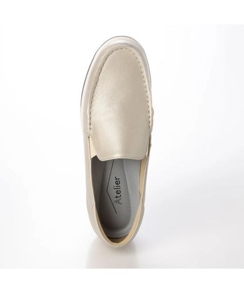 Atelier / アトリエ フラットシューズ | 【軽量】【3E】厚底モカシンシューズ | 詳細14