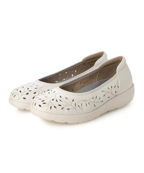 Atelier / アトリエ フラットシューズ | 【軽量】【3E】レーザーカットデザインパンプス | 詳細7