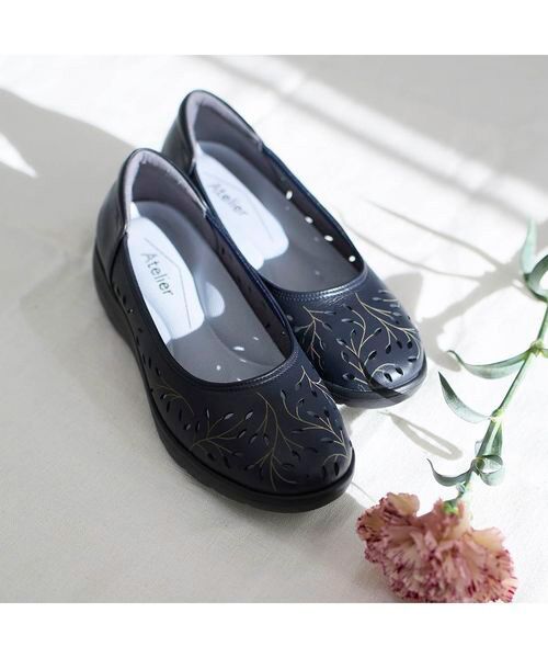 Atelier / アトリエ フラットシューズ | 【軽量】【3E】レーザーカットデザインパンプス | 詳細20