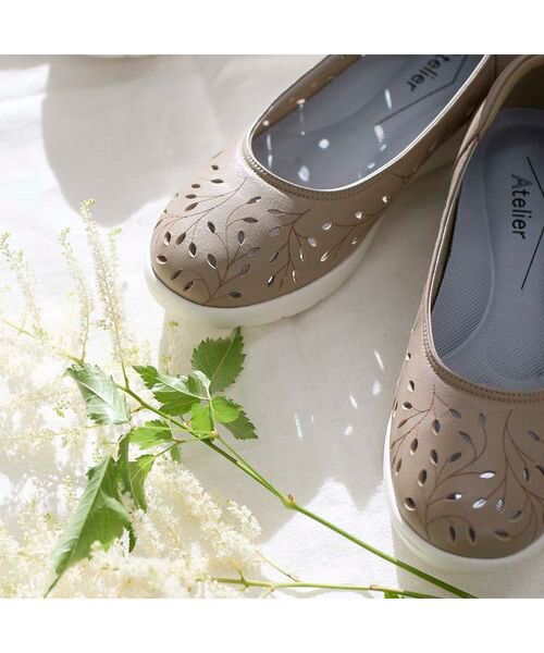 Atelier / アトリエ フラットシューズ | 【軽量】【3E】レーザーカットデザインパンプス | 詳細29