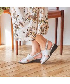 Atelier / アトリエ サンダル | 【3E】カバードウェッジソールサンダル