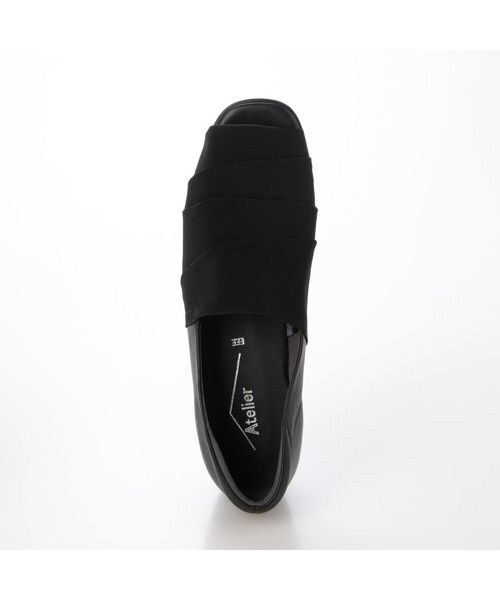 Atelier / アトリエ パンプス | 【3E】メッシュドレープオープントゥパンプス | 詳細10