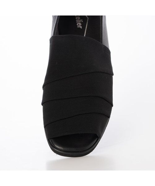 Atelier / アトリエ パンプス | 【3E】メッシュドレープオープントゥパンプス | 詳細12