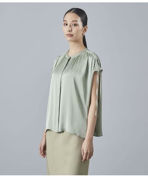 サルエ　SAULE フレンチスリーブ　　ブラウス リネン100% リゼッタ サルエ SAULE フレンチスリーブ ブラウス リネン100% リゼッタ