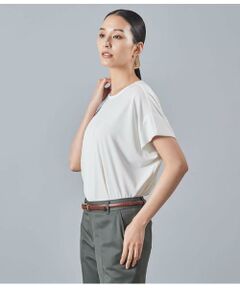 Atraer / アトラエル Tシャツ | 強撚スムース クルーネックカットソープルオーバー