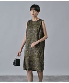 Atraer / アトラエル ミニ丈・ひざ丈ワンピース | アールヌーボーボタニカルプリント サックドレス