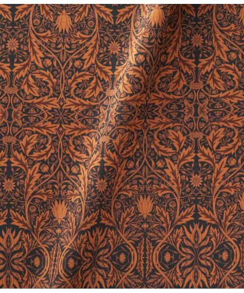 Atraer / アトラエル ミニ丈・ひざ丈ワンピース | アールヌーボーボタニカルプリント サックドレス | 詳細8