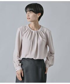 Atraer / アトラエル シャツ・ブラウス | ストレッチジョーゼット ギャザーデザインブラウス