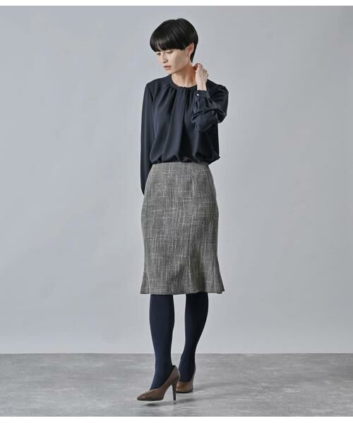 Atraer / アトラエル シャツ・ブラウス | ストレッチジョーゼット ギャザーデザインブラウス | 詳細16