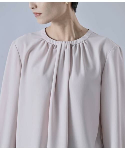 Atraer / アトラエル シャツ・ブラウス | ストレッチジョーゼット ギャザーデザインブラウス | 詳細4