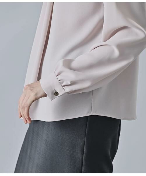 Atraer / アトラエル シャツ・ブラウス | ストレッチジョーゼット ギャザーデザインブラウス | 詳細5