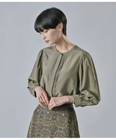 Atraer / アトラエル シャツ・ブラウス | ブライトローン 8分袖ピンタックブラウス