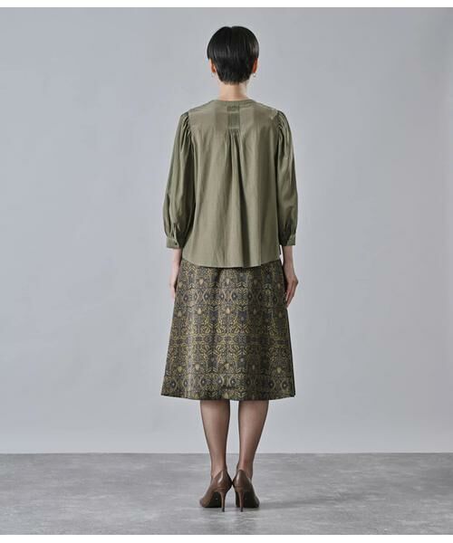 Atraer / アトラエル シャツ・ブラウス | ブライトローン 8分袖ピンタックブラウス | 詳細2