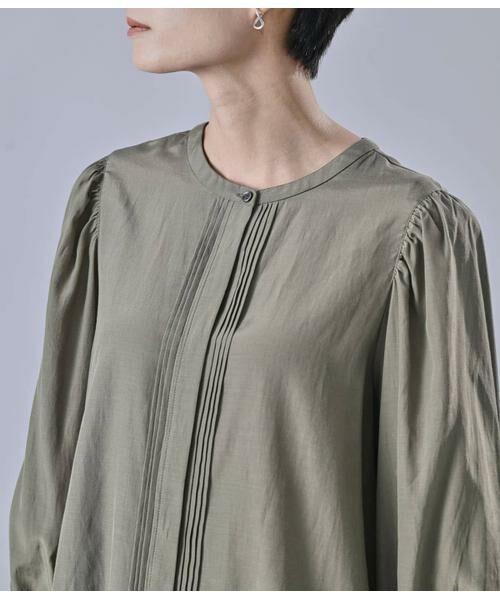 Atraer / アトラエル シャツ・ブラウス | ブライトローン 8分袖ピンタックブラウス | 詳細4