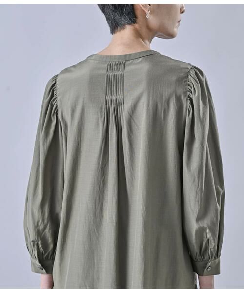 Atraer / アトラエル シャツ・ブラウス | ブライトローン 8分袖ピンタックブラウス | 詳細5