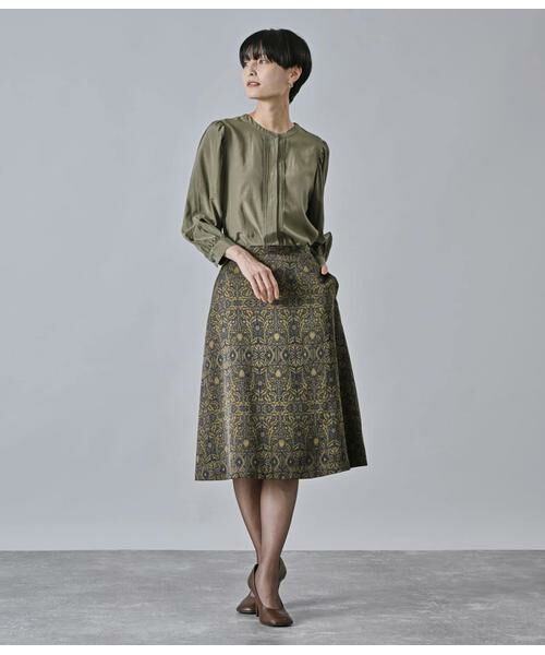 Atraer / アトラエル シャツ・ブラウス | ブライトローン 8分袖ピンタックブラウス | 詳細7