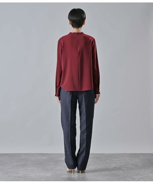 Atraer / アトラエル シャツ・ブラウス | シフォンストレッチ 身頃切り替えボウタイブラウス | 詳細2