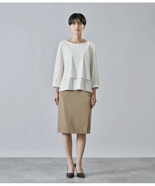 Atraer / アトラエル カットソー | 強撚スムース レイヤードカットソープルオーバー | 詳細1