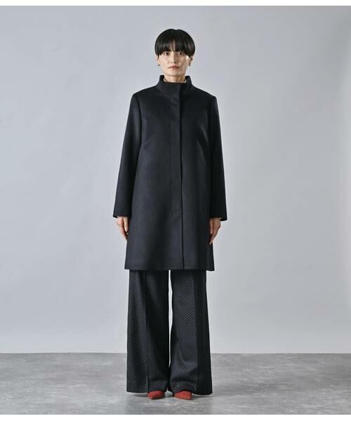 Atraer / アトラエル その他アウター | カシミヤ混ビーバー スタンドカラーコート | 詳細1
