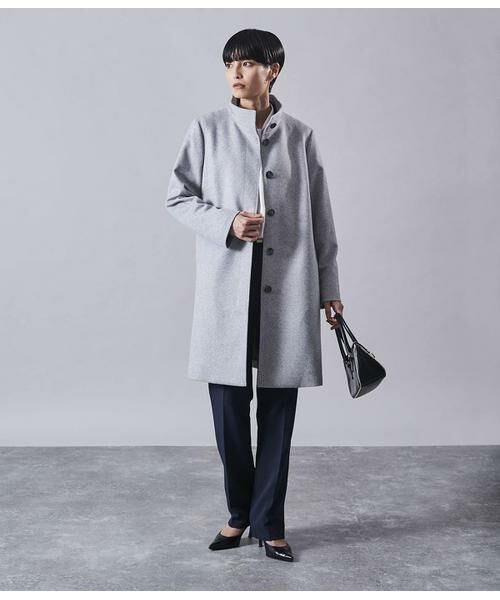 Atraer / アトラエル その他アウター | カシミヤ混ビーバー スタンドカラーコート | 詳細11