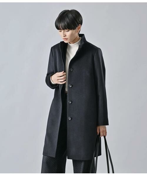 Atraer / アトラエル その他アウター | カシミヤ混ビーバー スタンドカラーコート | 詳細4