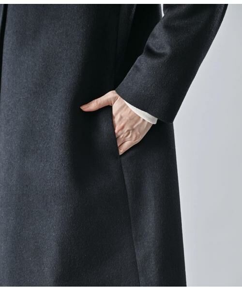 Atraer / アトラエル その他アウター | カシミヤ混ビーバー スタンドカラーコート | 詳細6