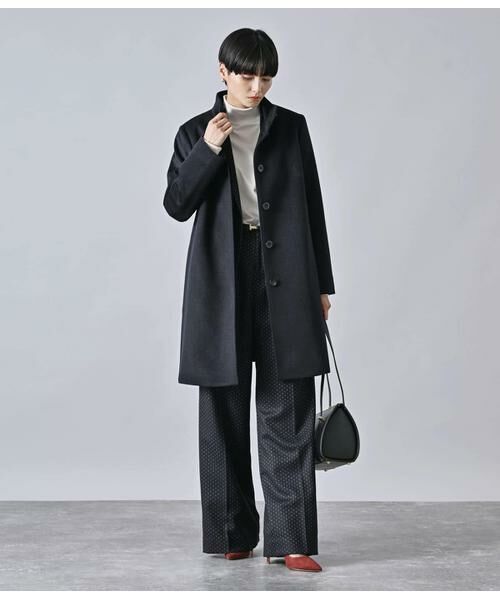 Atraer / アトラエル その他アウター | カシミヤ混ビーバー スタンドカラーコート | 詳細8