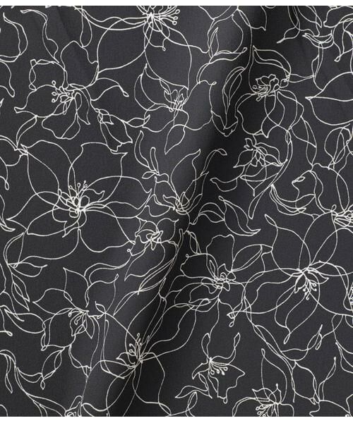 Atraer / アトラエル シャツ・ブラウス | モノトーンフラワープリント ヨーク切り替えブラウス | 詳細11