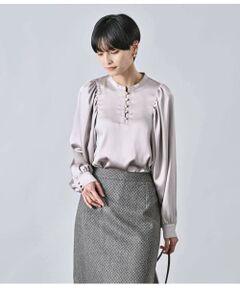Atraer / アトラエル シャツ・ブラウス | マットサテン ボリュームスリーブブラウス