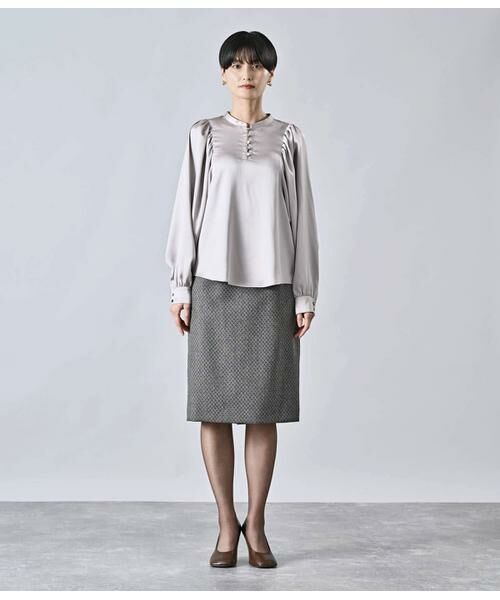 Atraer / アトラエル シャツ・ブラウス | マットサテン ボリュームスリーブブラウス | 詳細11