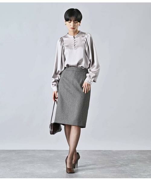 Atraer / アトラエル シャツ・ブラウス | マットサテン ボリュームスリーブブラウス | 詳細13