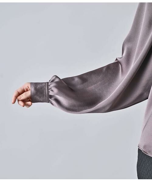 Atraer / アトラエル シャツ・ブラウス | マットサテン ボリュームスリーブブラウス | 詳細7