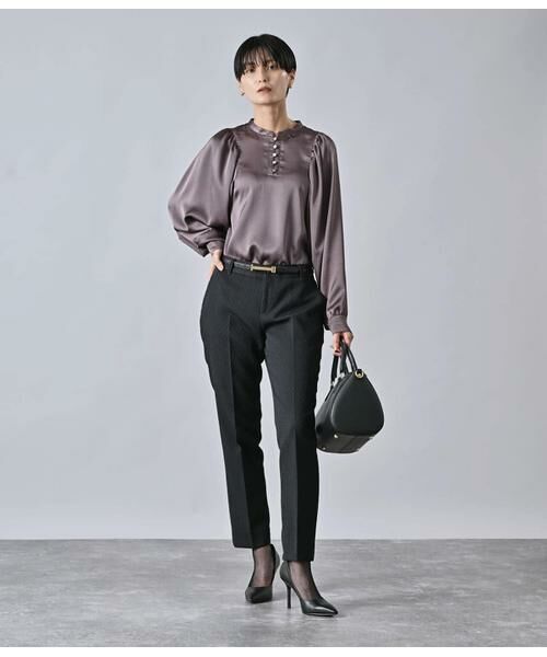 Atraer / アトラエル シャツ・ブラウス | マットサテン ボリュームスリーブブラウス | 詳細9